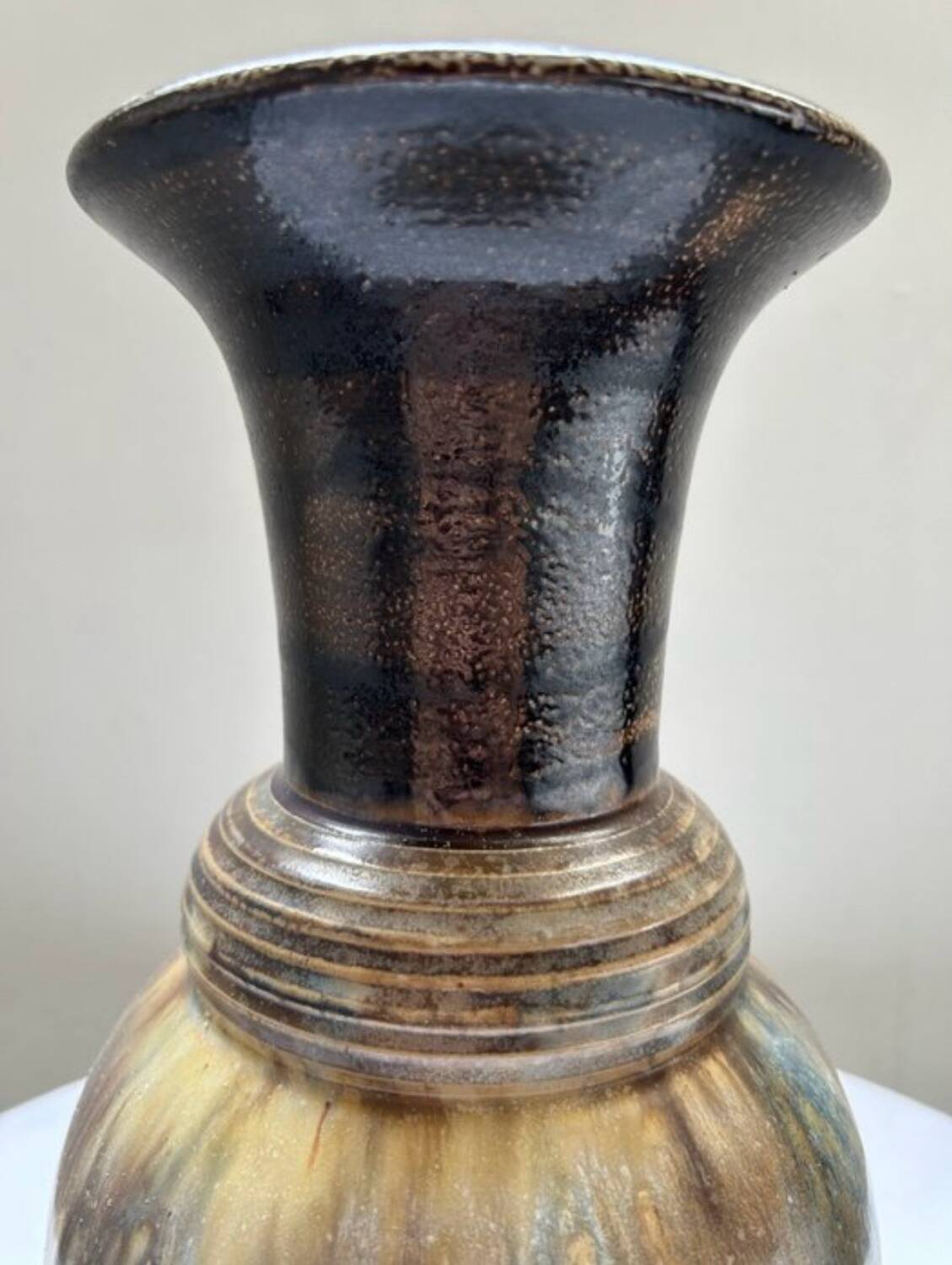 Ceramic vase from Bouffioulx, Belgium