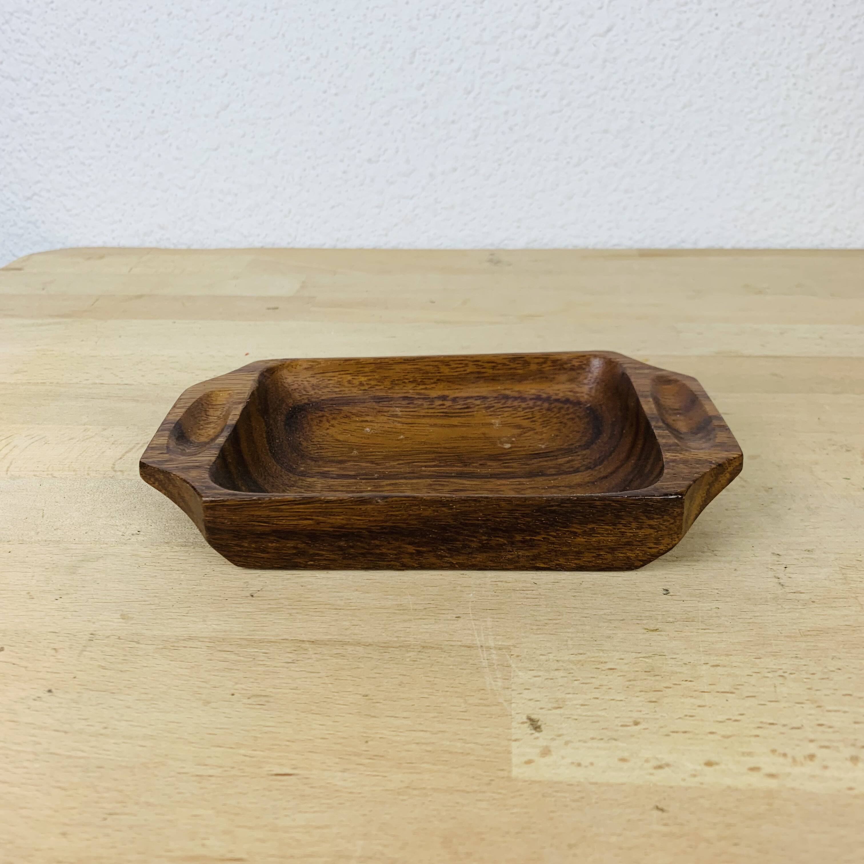 Scandinavian teak pocket tray