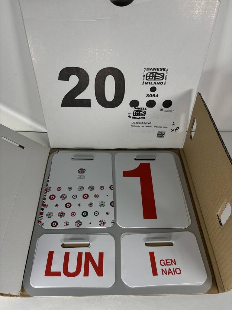 Enzo Mari Danese Perpetual Calendar Limited Edition 2015