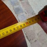 Vintage Scandinavian coffee table, tapered legs and marquetry, 1960s.