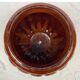 Complete in brown-toned enamelled ceramic, planter on its column