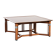Beautiful and luxurious large square Art Deco design coffee table