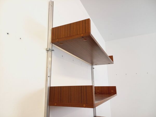 Bibliothèque étagère murale avec secrétaire bar vintage ARP Minvielle
