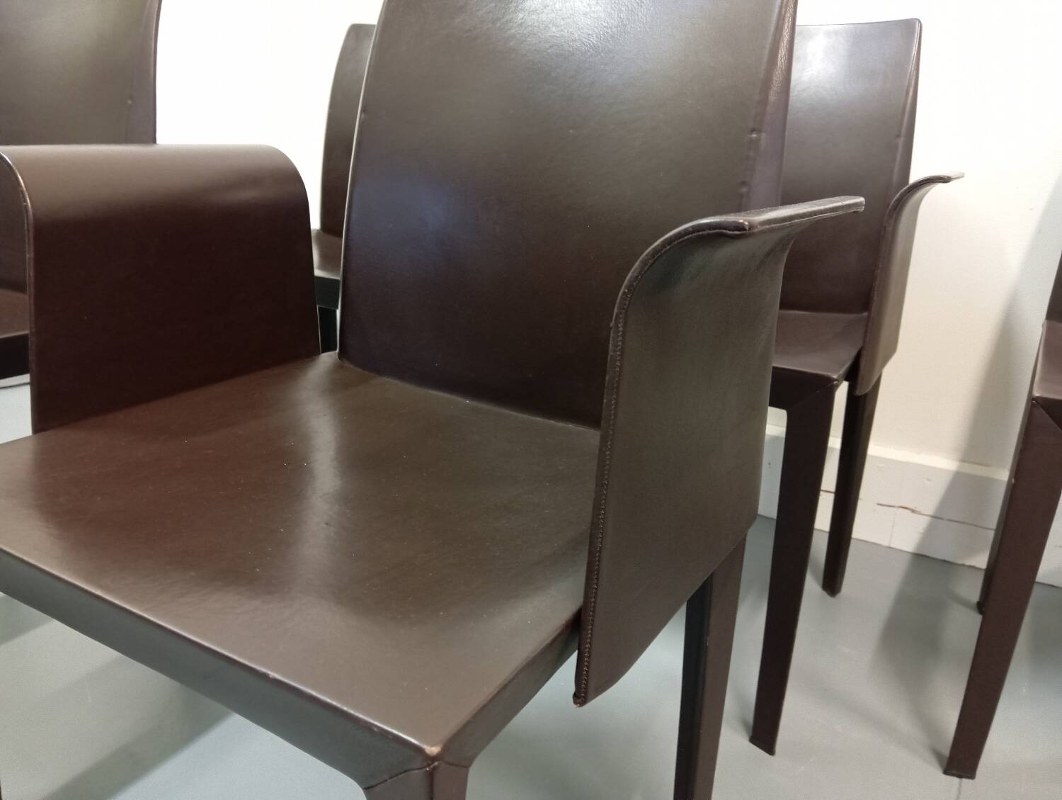 Lola leather chair/armchair designed by Poltrona Frau