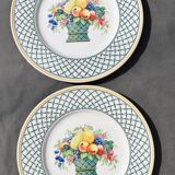 6 flat plates Villeroy & Boch basket model