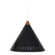 Black Bent Karlby cone lamp for LYFA
