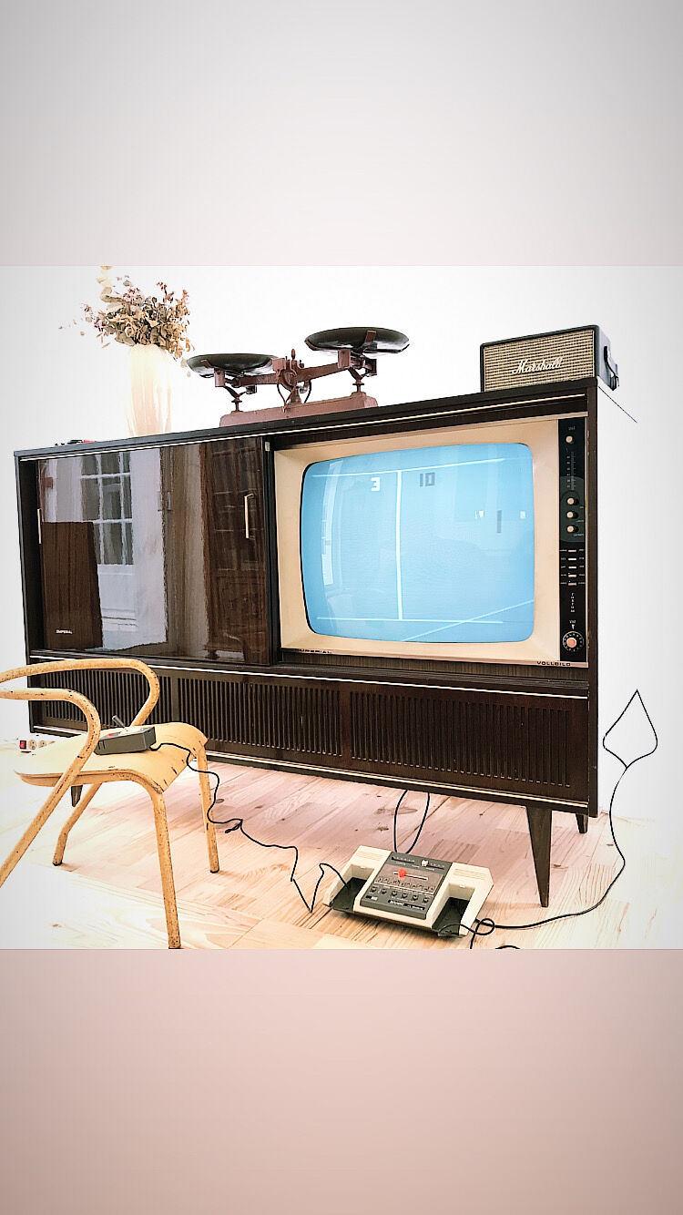 Meuble Hifi -Vidéo Vintage Impérial
