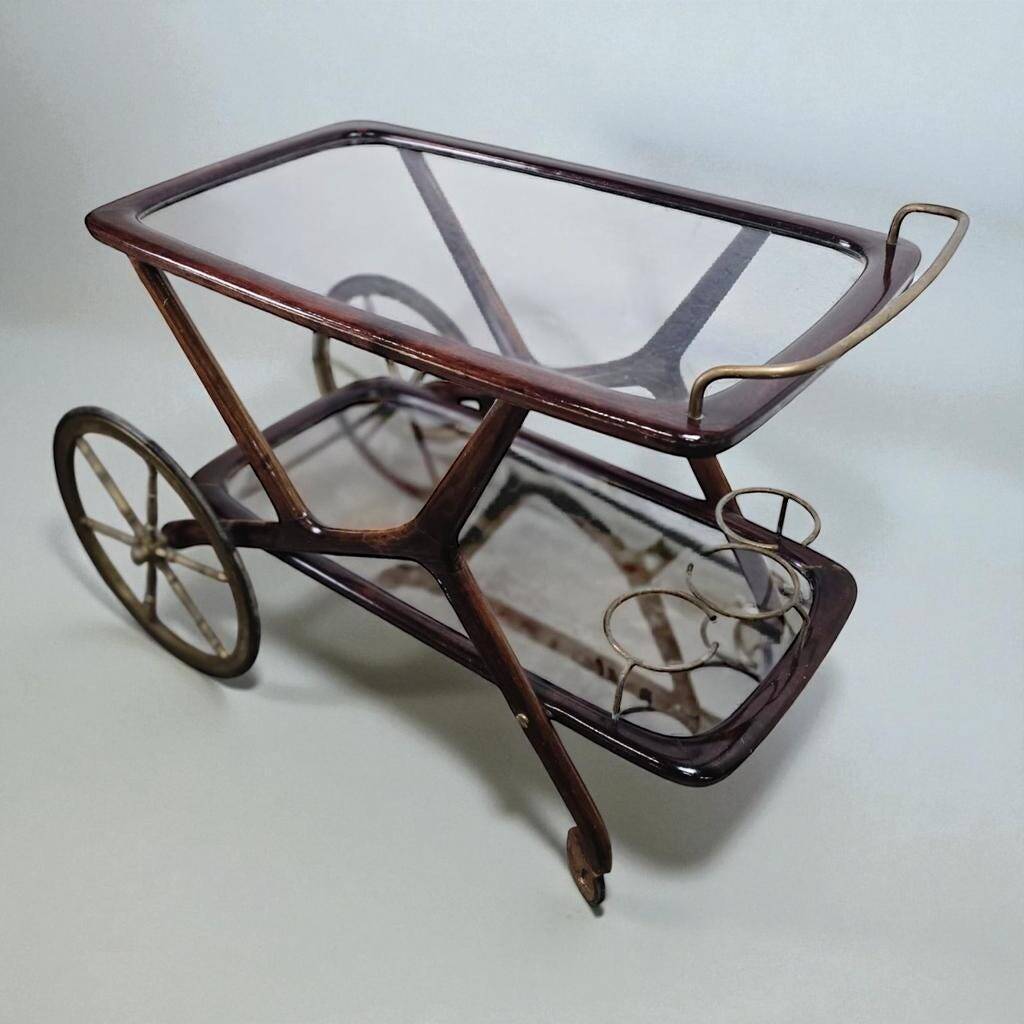 Vintage service trolley / rolling bar / serving cart 'Cassina'