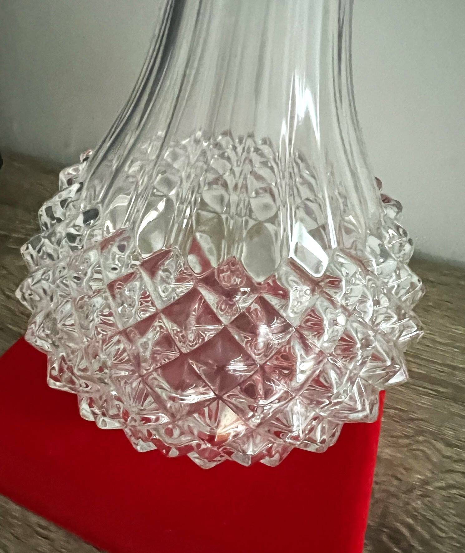 Crystal carafe by Cristal d'Arques model "Maintenon", 1980s.
