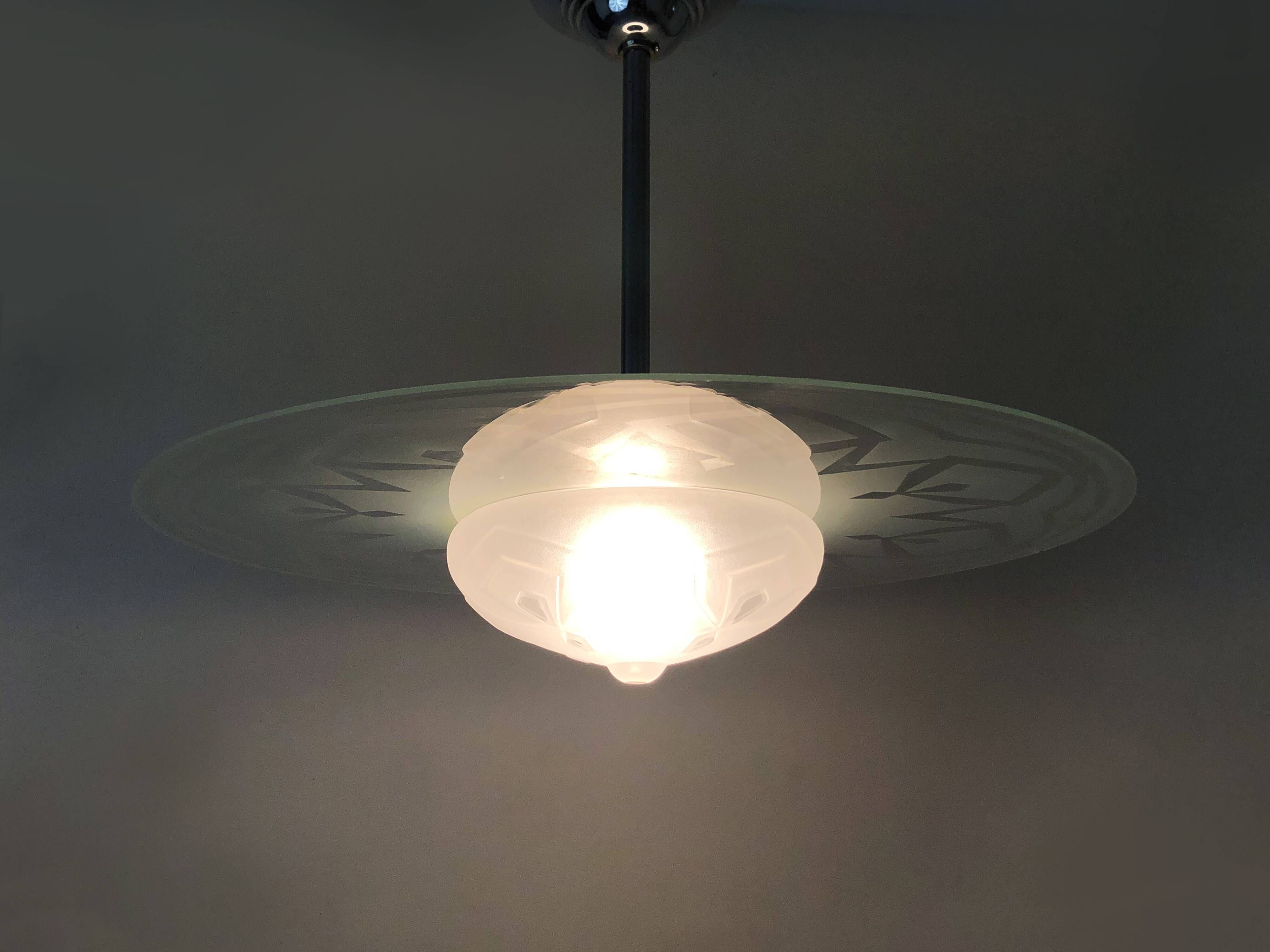 Art Deco ceiling lamp with 1 lights