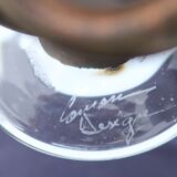 Pair of blown glass vases signed, 90s