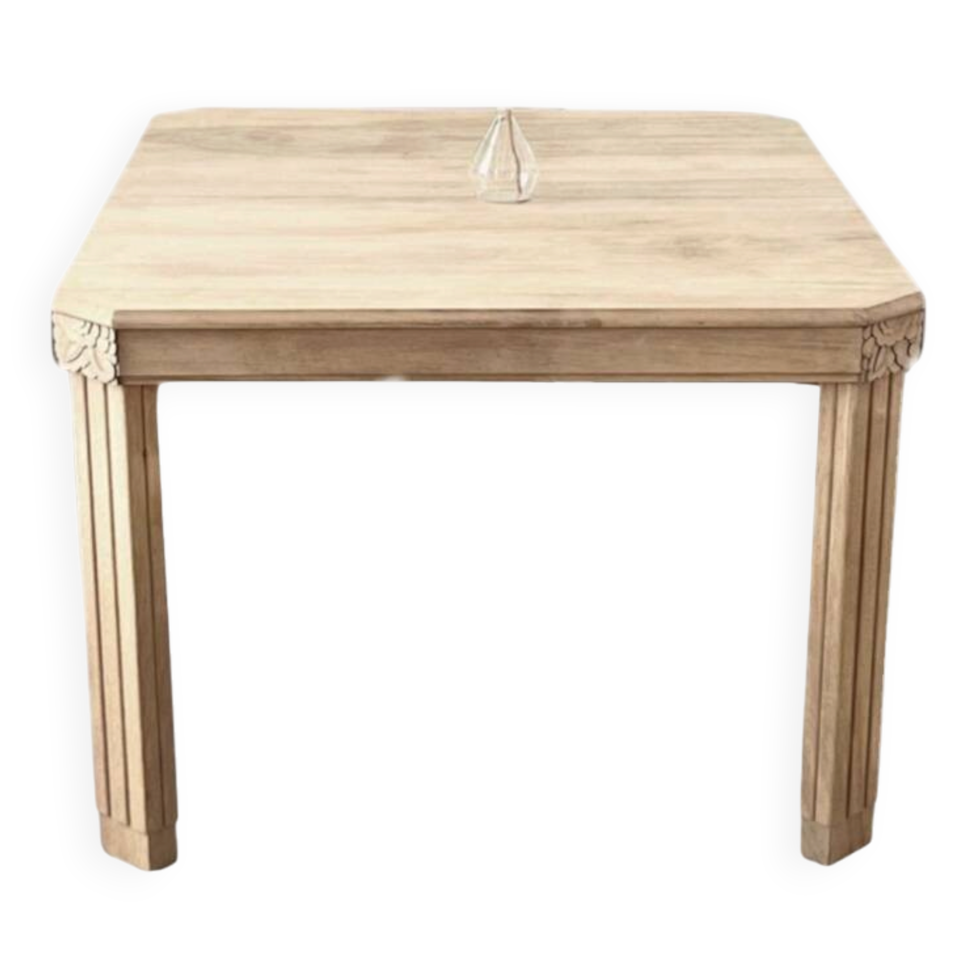 Art Deco dining table made of solid wood.