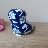 Owl Statuette Villeroy and Boch Gallo – Vintage Cobalt Blue Porcelain