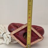 Stylized ceramic décor lamp foot