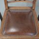 Set of four antique oak dining chairs in Art Nouveau style