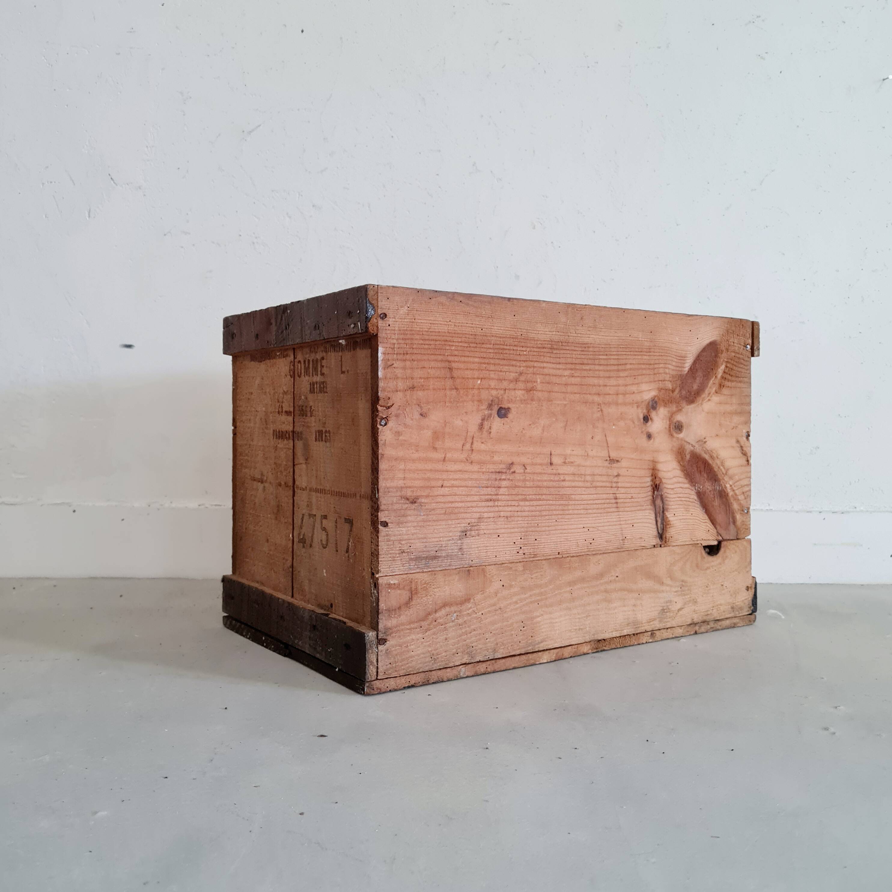 Old wooden box