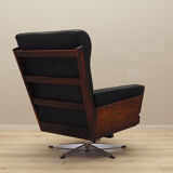 Fauteuil de bureau en cuir, design danois, années 1970, production: Danemark
