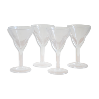Set of 4 antique glasses