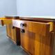 Pair of Mid-Century Walnut Nightstands with Glass Tops, 1950s