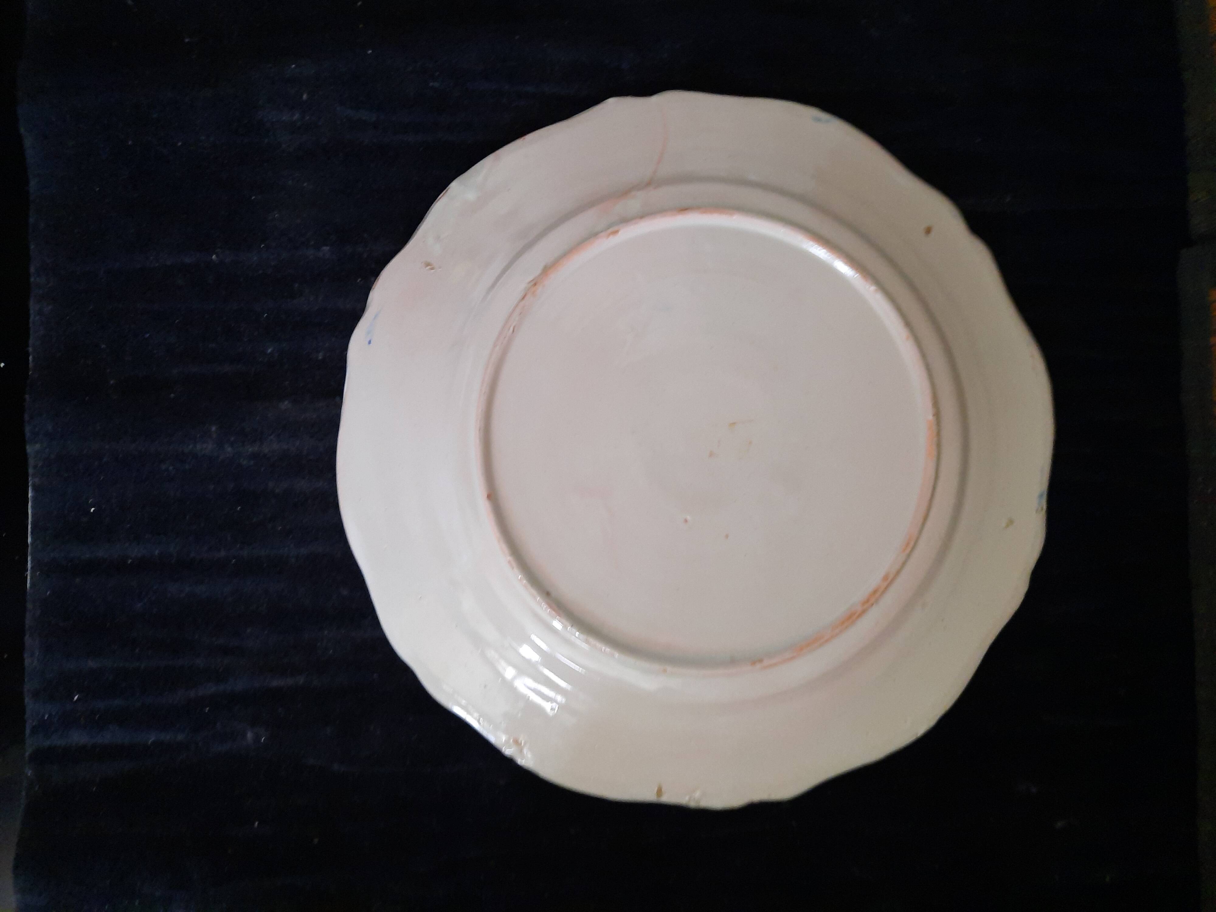 Old Plate HR Quimper Sonneur Player of Bombarde Hand Painted 24cm