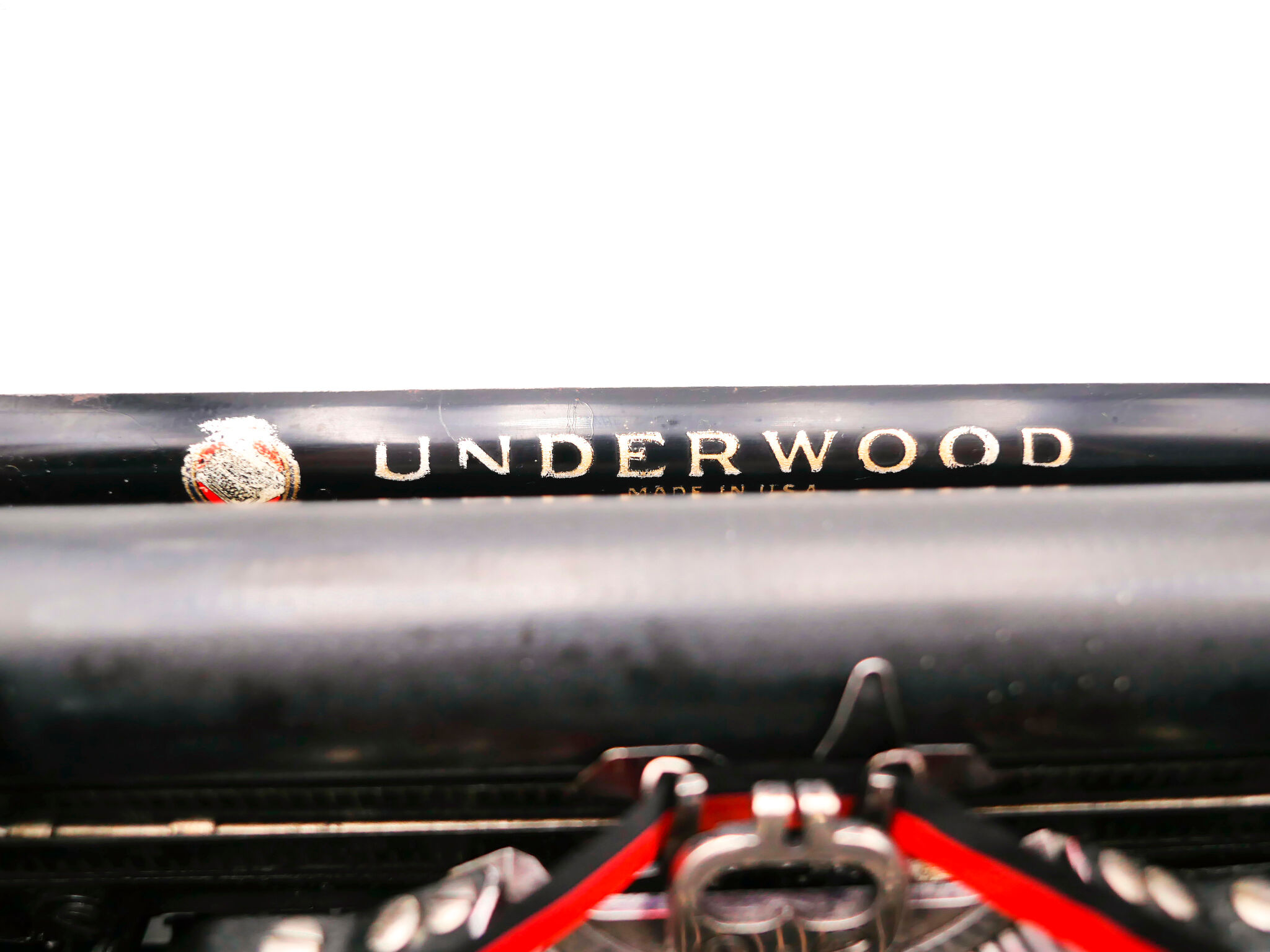 1926 new tape revised black tape underwood typewriter 3 bank