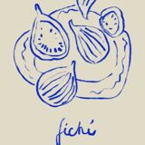 Fig illustration giclee print, 50x70cm