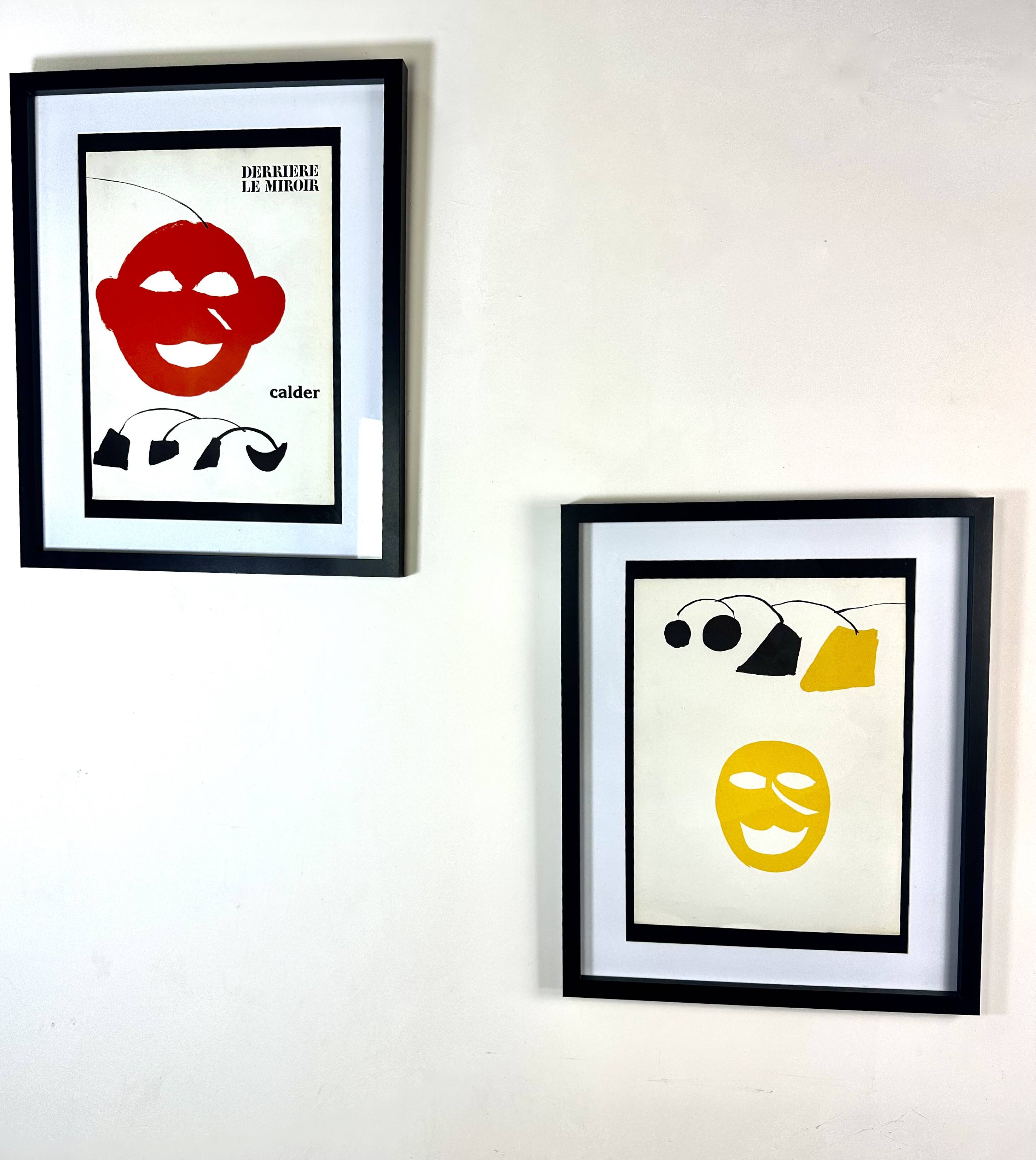 Two Lithographs Alexander CALDER - DLM Behind the Mirror - Maeght