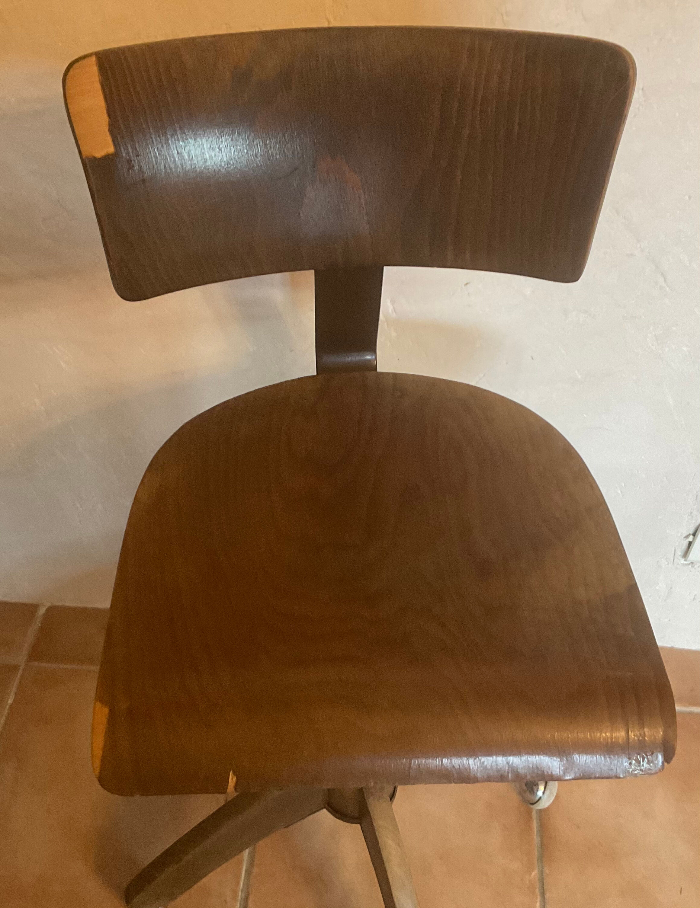 Chaise design par Bohler industriel atelier bureau loft vintage