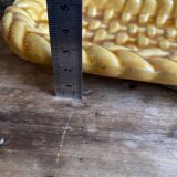 Mustard braided slip pocket emptier