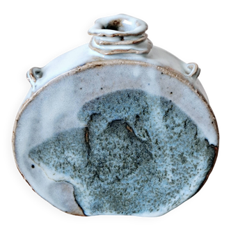 Stoneware vase. Signed.