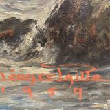 Vintage marine painting
