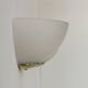 Pair of vintage wall lights, frosted glass and brass, France, 1970