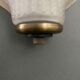 Wall lamp in frosted glass Art Deco 1950 scallop shell