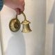 Pair of golden wall light