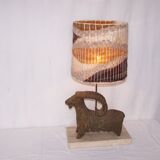 Zoomorphic lamp ram - 60s - 70s