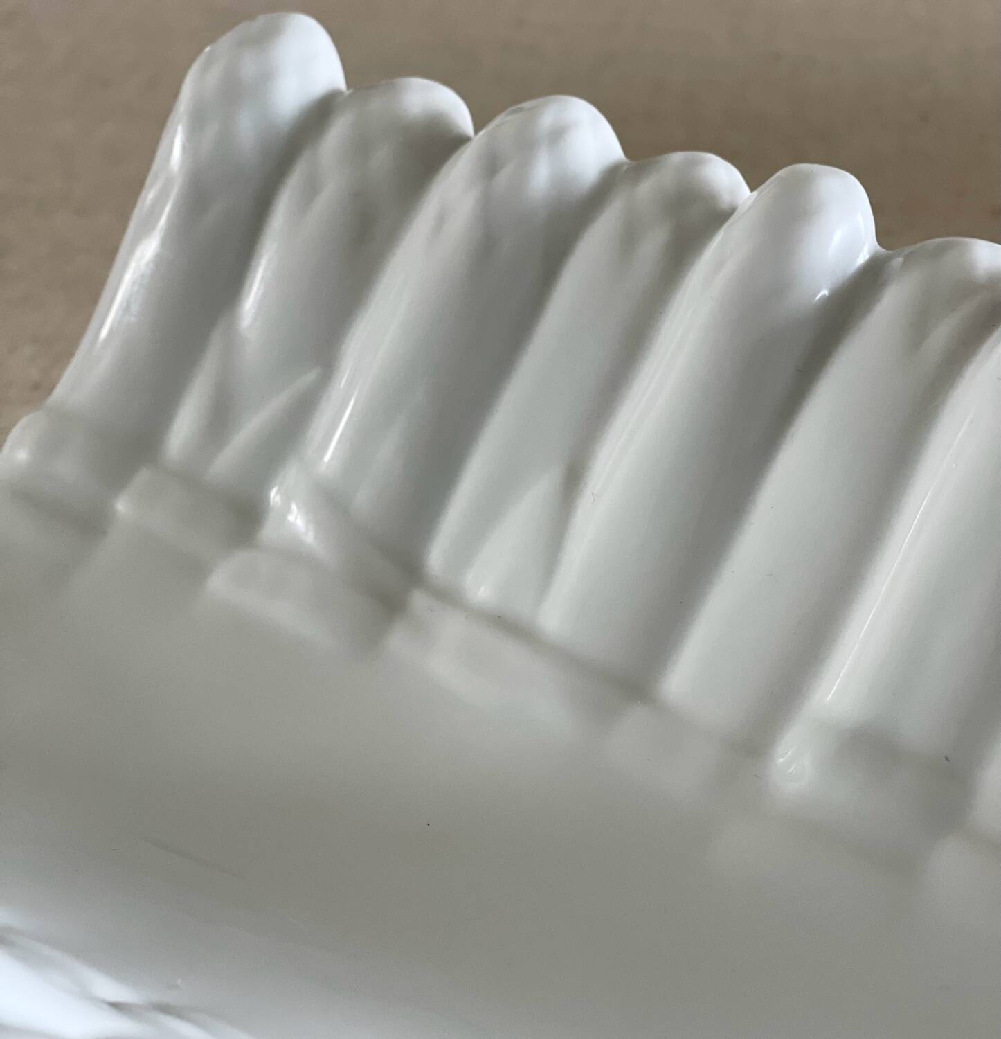 19th century porcelain asparagus dish.