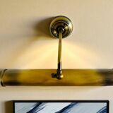 Pair brass wall picture art lights