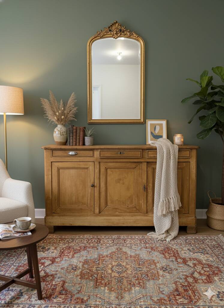 Buffet ancien en bois massif