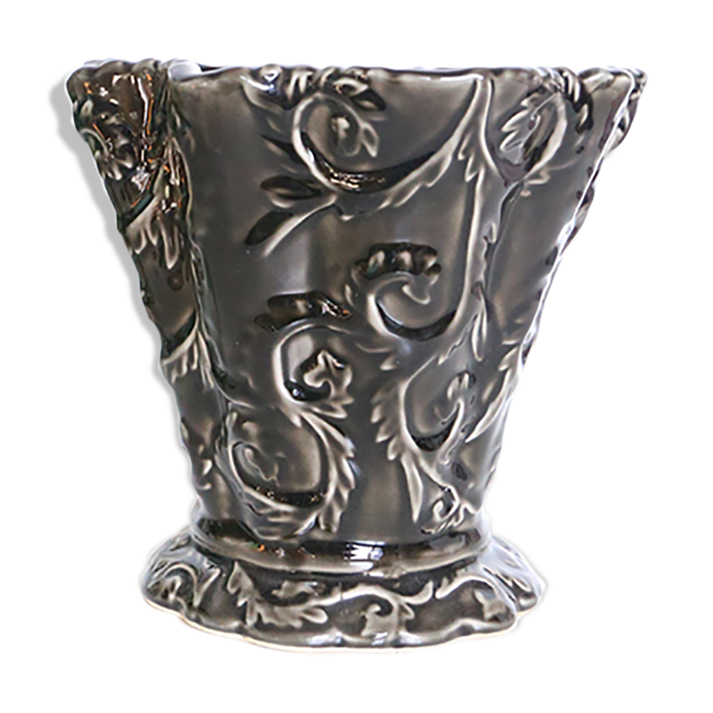 Antique ceramic pot cover, vintage