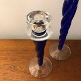Pair of Kosta Boda candlesticks