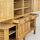 Enfilade Midboard Mathias in oak and brass by Guillerme and Chambron