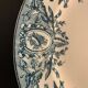 10 plates in old blue earthenware Terre de Fer Léon Graves model Louis XVI 20th century