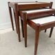 Scandinavian nesting tables in rosewood and formica, 1970.