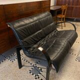 “Polhem” two-seater leather bench by Tord Björklund for IKEA 1980