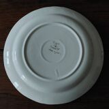 Hollow plate earthenware with eastern decor