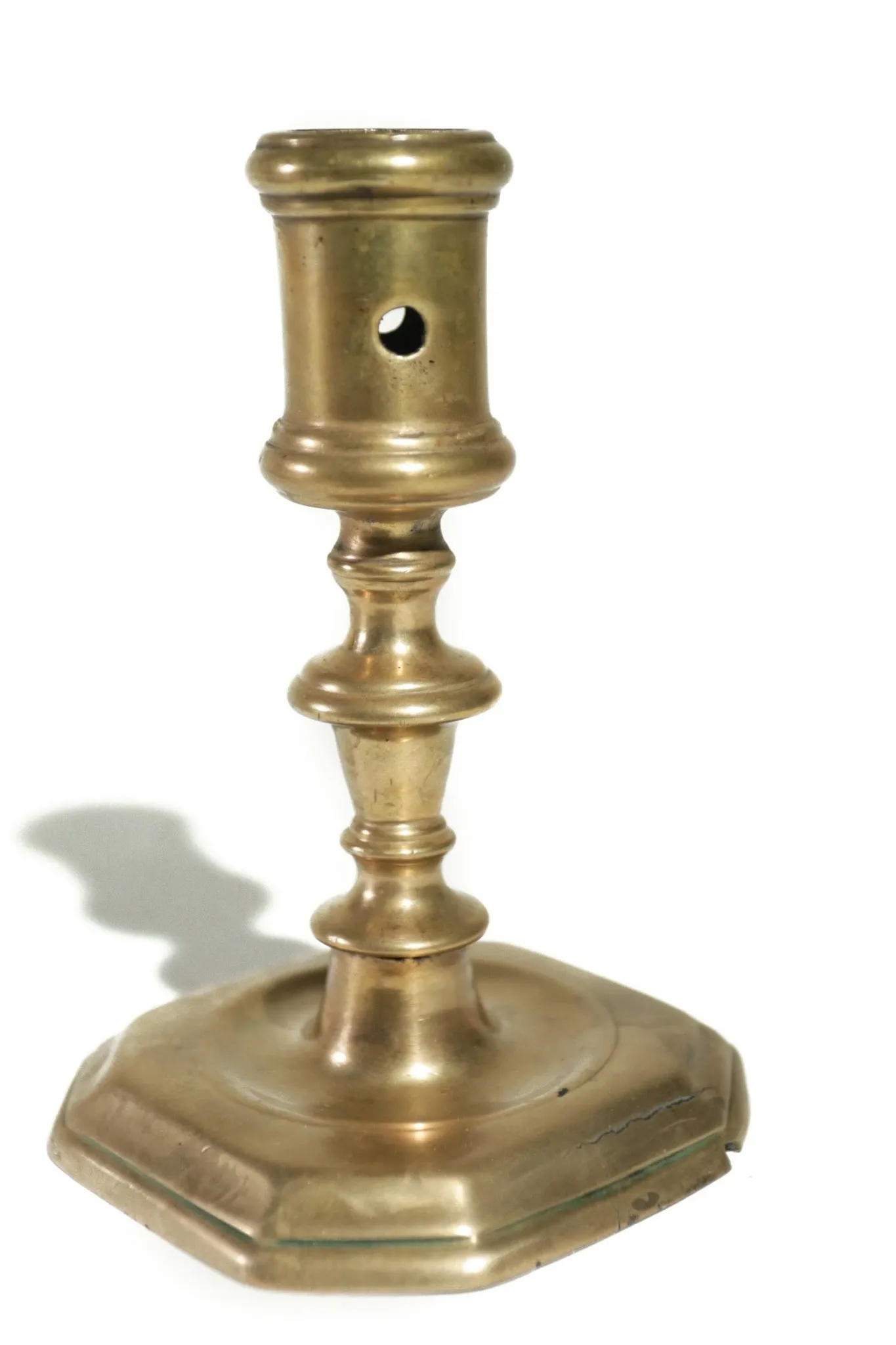 17th-century French bronze candlestick