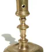 17th-century French bronze candlestick