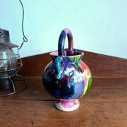 Vase / Pichet Céramique Multicolore - signé Dressinval - Années 60's - Vallauris
