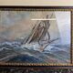 Frederick r. wagner (1937) (1864-1940): watercolor sailboat on the open sea