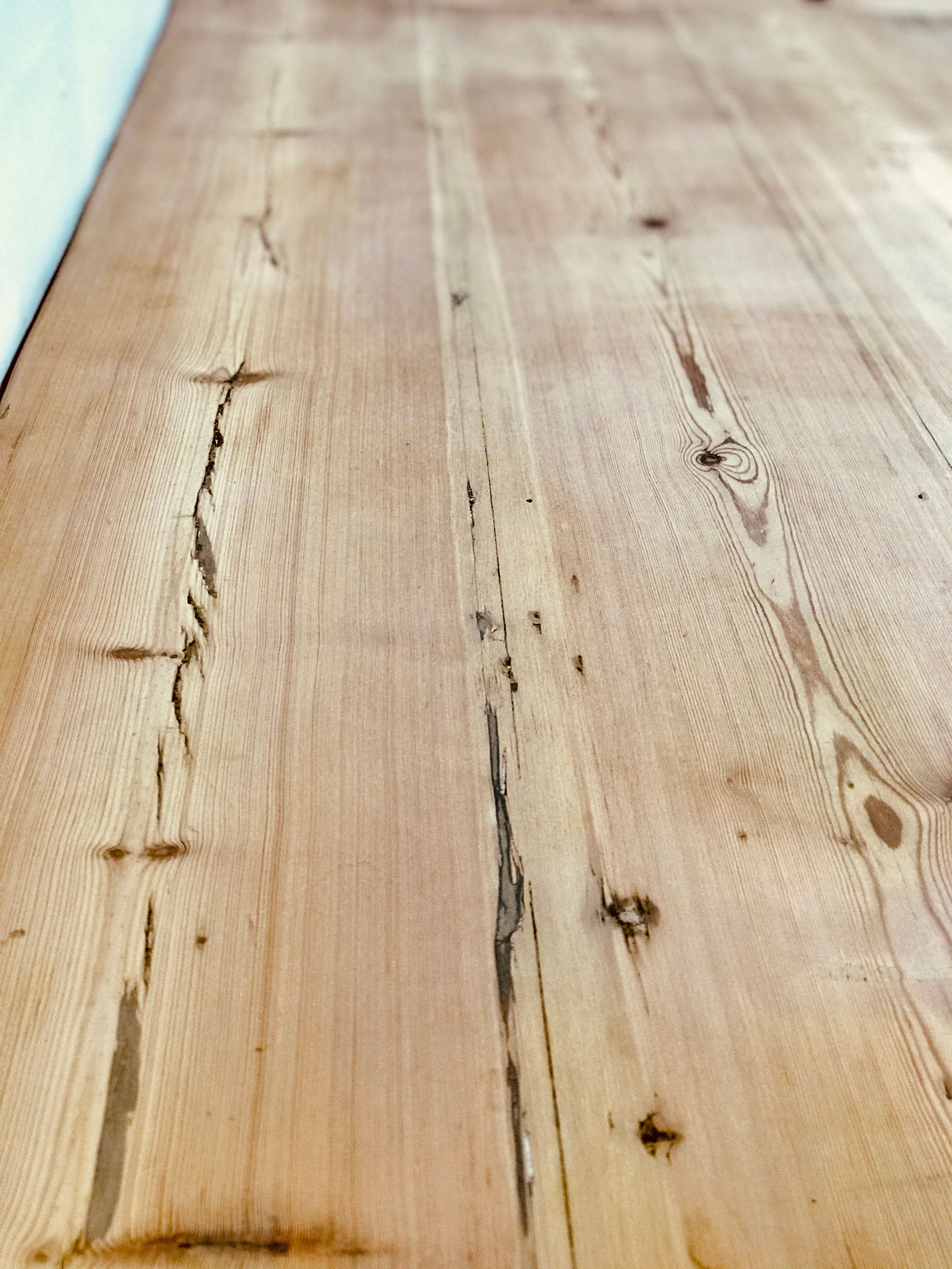 Country pine old table.